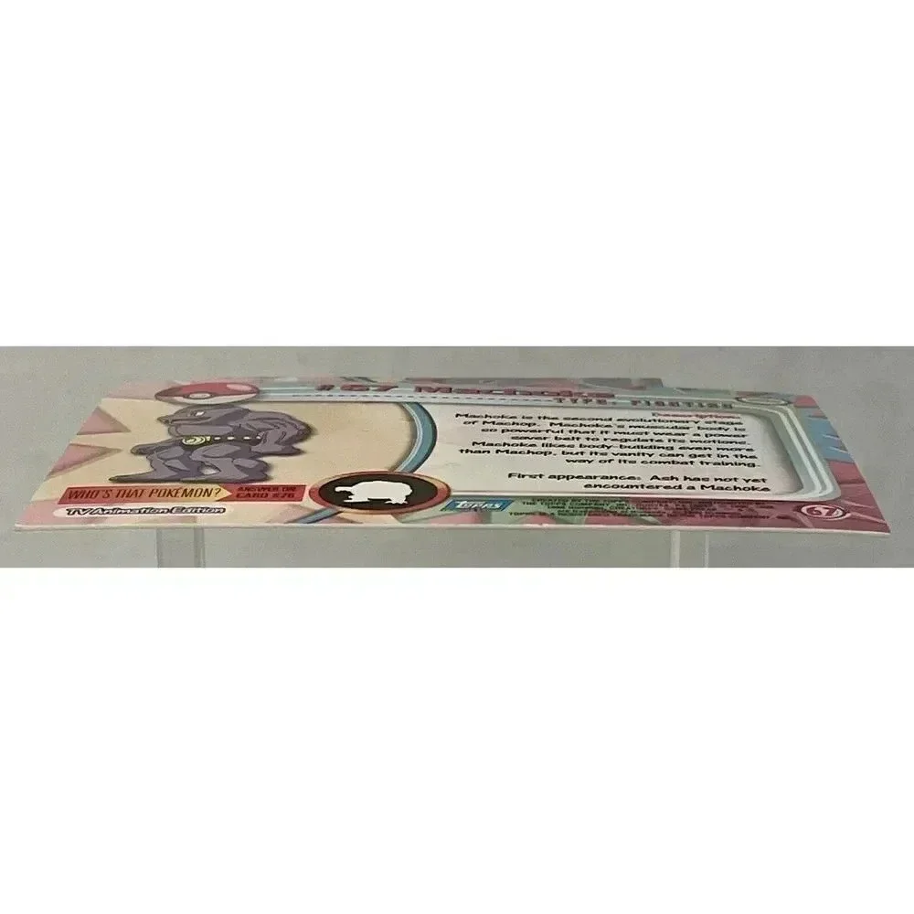 Machoke #67 Topps Foil Series 1 Pokemon NM Vintage TV Animation Edition‎ 1999 - Picture 9 of 15